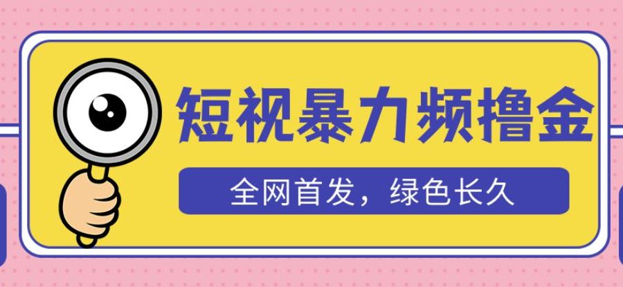 外面收费1680的短视频暴力撸金，日入300+长期可做，赠自动收款平台