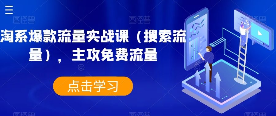 淘系爆款流量实战课（搜索流量），主攻免费流量