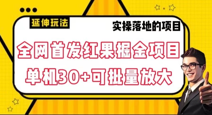 全网首发红果掘金项目，简单操作单机30＋可批量放大