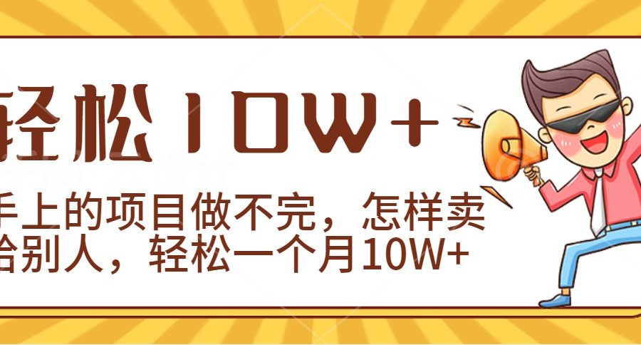 2024年一个人一台手机靠卖项目实现月收入10W+