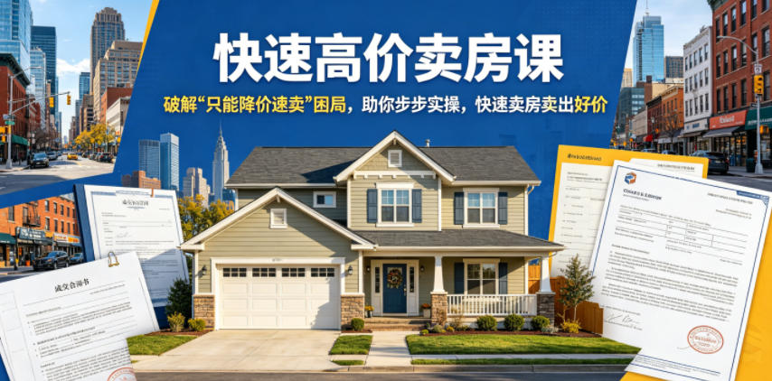 快速高价卖房课，破解“只能降价速卖”困局，助你步步实操，快速卖房卖出好价(更新2026)-798资源站