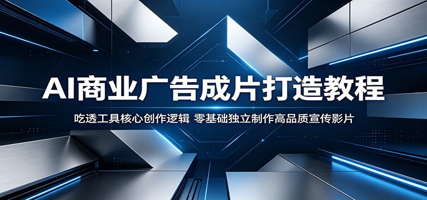 AI商业广告成片打造教程：吃透工具核心创作逻辑，零基础独立制作高品质宣传影片-798资源站