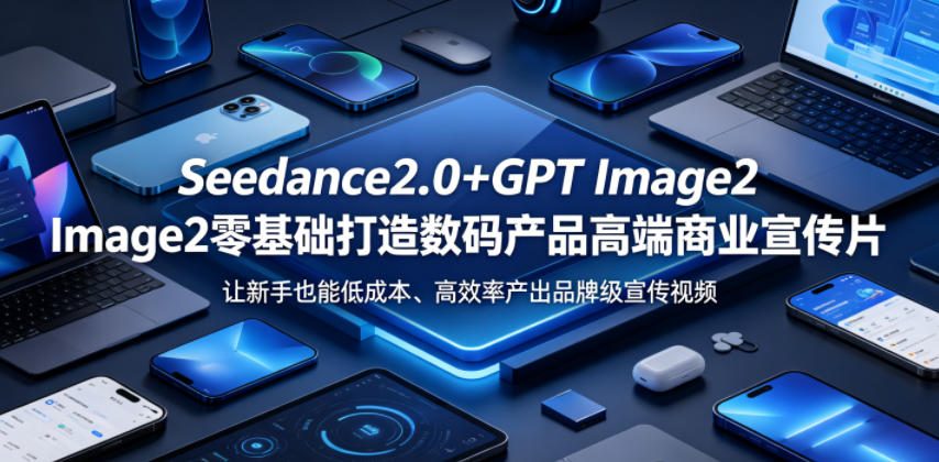 Seedance2.0+GPT Image2零基础打造数码产品高端商业宣传片，让新手也能低成本、高效率产出品牌级宣传视频-798资源站