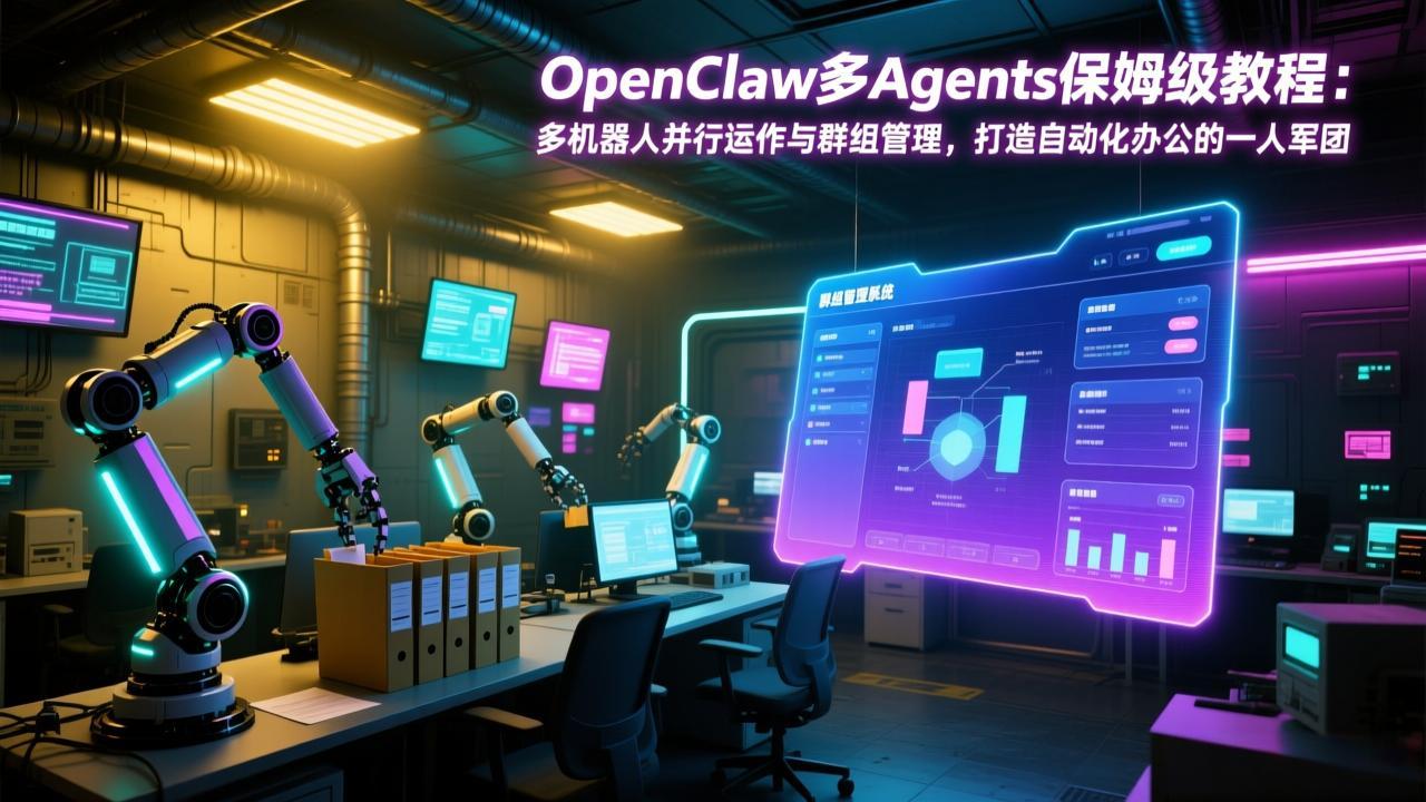 OpenClaw多Agents保姆级教程：多机器人并行运作与群组管理，打造自动化办公的一人军团福瑞网创-中创网-福缘网-冒泡网-资源之家-魔方项目库福瑞网创联盟
