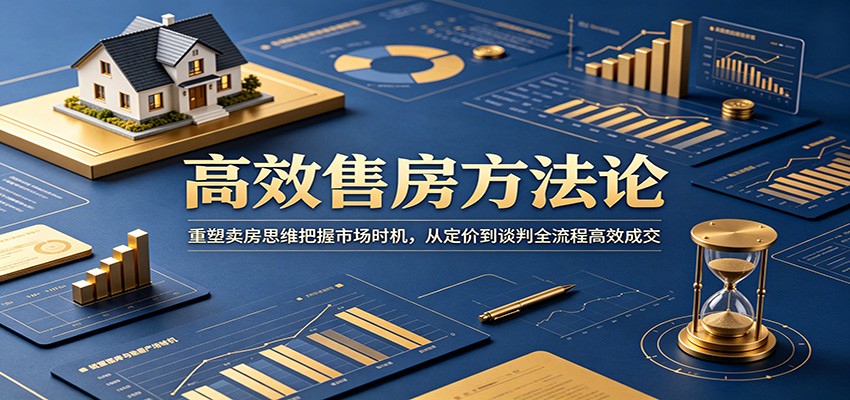 高效售房方法论：重塑卖房思维把握市场时机，从定价到谈判全流程高效成交来宝云总站-闲云创业网-老谢轻创网-中创网-福缘网-冒泡网-资源之家-魔方项目库来宝云总站