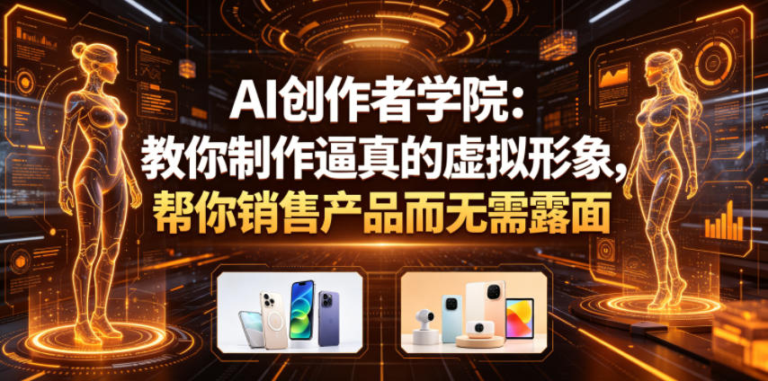 AI创作者学院:教你制作逼真的虚拟形象,帮你销售产品而无需露面【原创双语字幕】-798资源站