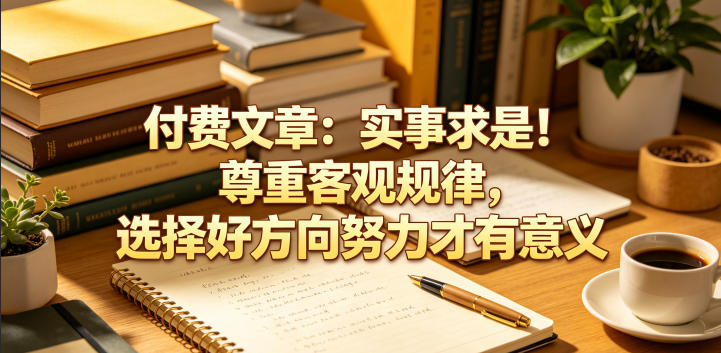 付费文章：实事求是！尊重客观规律，选择好方向努力才有意义-798资源站
