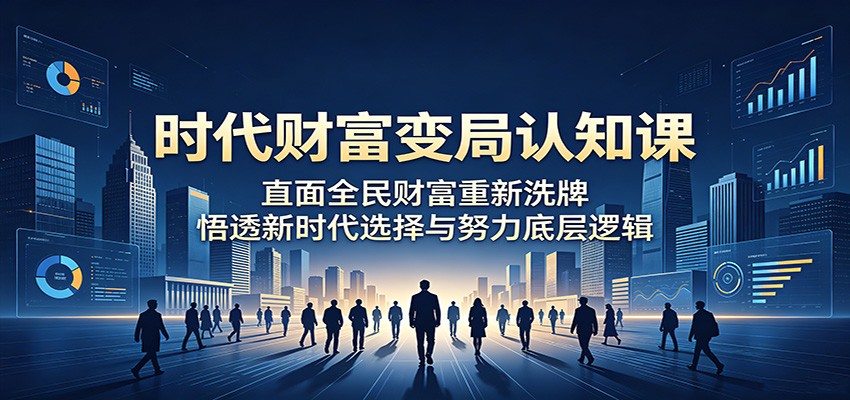 时代财富变局认知课:直面全民财富重新洗牌,悟透新时代选择与努力底层逻辑-798资源站