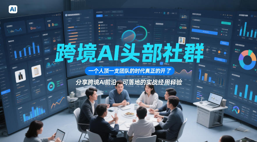 跨境AI头部社群，一个人顶一支团队的时代真正的开始了，分享跨境AI前沿，可落地的实战经验(更新5月23日)-798资源站