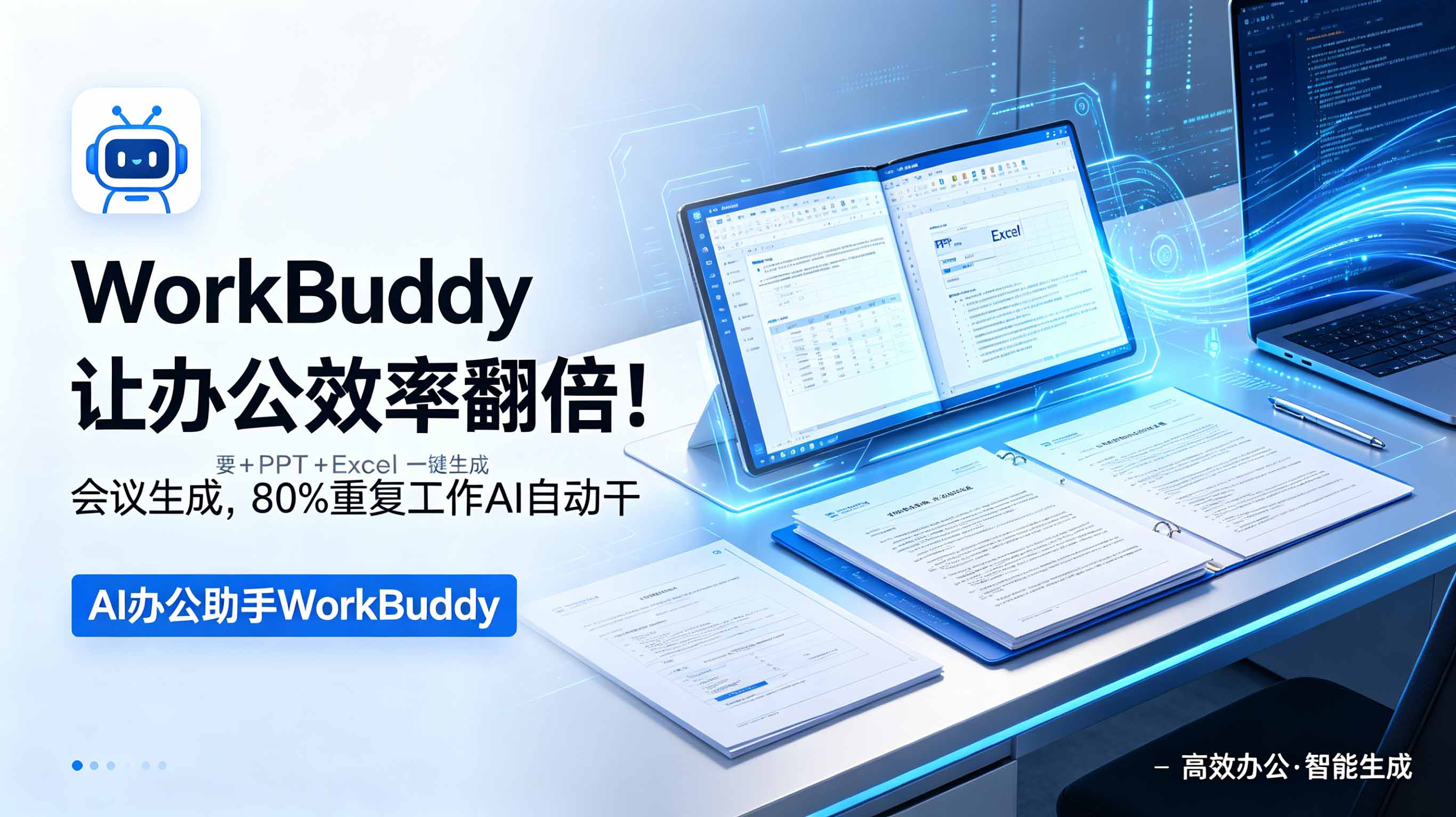 WorkBuddy让办公效率翻倍！会议纪要+PPT+Excel一键生成，80%重复工作AI自动干来宝云总站-闲云创业网-老谢轻创网-中创网-福缘网-冒泡网-资源之家-魔方项目库来宝云总站