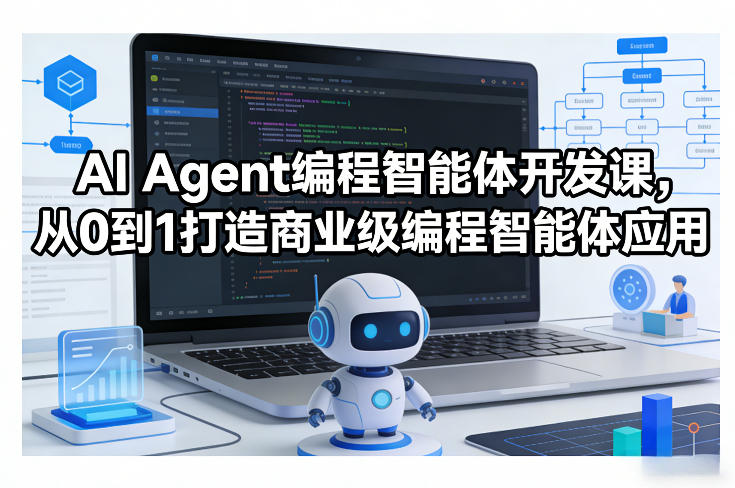 AI Agent编程智能体开发课，从0到1打造商业级编程智能体应用福瑞网创-中创网-福缘网-冒泡网-资源之家-魔方项目库福瑞网创联盟