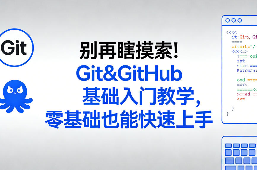 别再瞎摸索！Git&GitHub基础入门教学，零基础也能快速上手福瑞网创-中创网-福缘网-冒泡网-资源之家-魔方项目库福瑞网创联盟