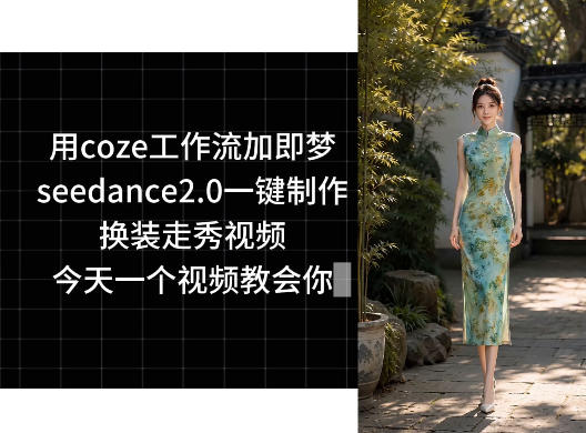 用coze工作流加即梦seedance2.0一键制作换装走秀视频，今天一个视频教会你-798资源站