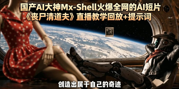 国产AI大神Mx-Shell火爆全网的AI短片《丧尸清道夫》直播教学回放+提示词-798资源站