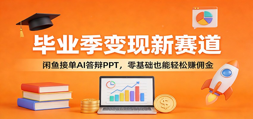 毕业季变现新赛道：闲鱼接单AI答辩PPT，零基础也能轻松赚佣金福瑞网创-中创网-福缘网-冒泡网-资源之家-魔方项目库福瑞网创联盟
