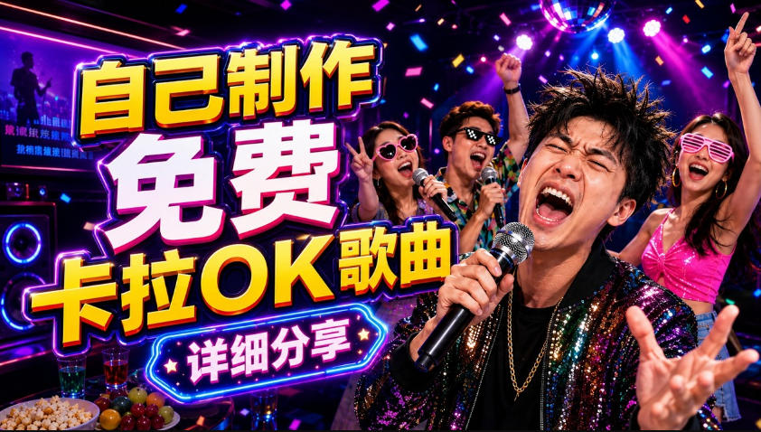 零基础AI制作免费卡拉OK视频教程，从歌曲生成、音轨分离到字幕制作、视频导出，手把手教学-798资源站