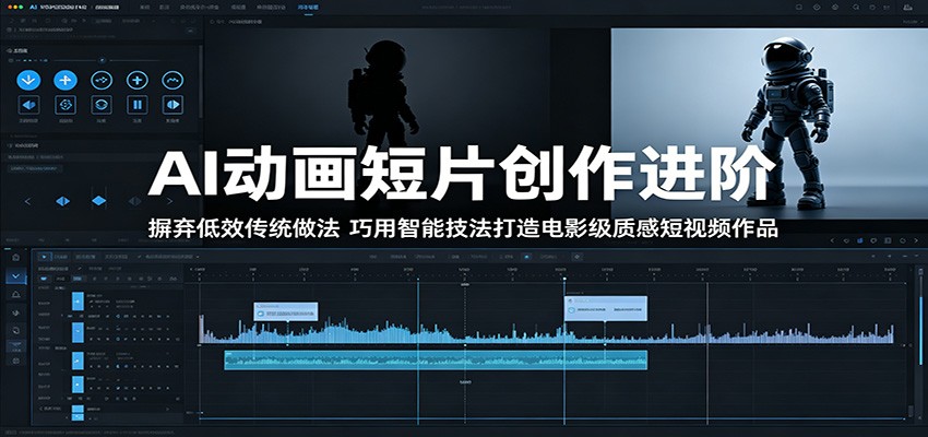 AI动画短片创作进阶：摒弃低效传统做法，巧用智能技法打造电影级质感短视频作品-798资源站