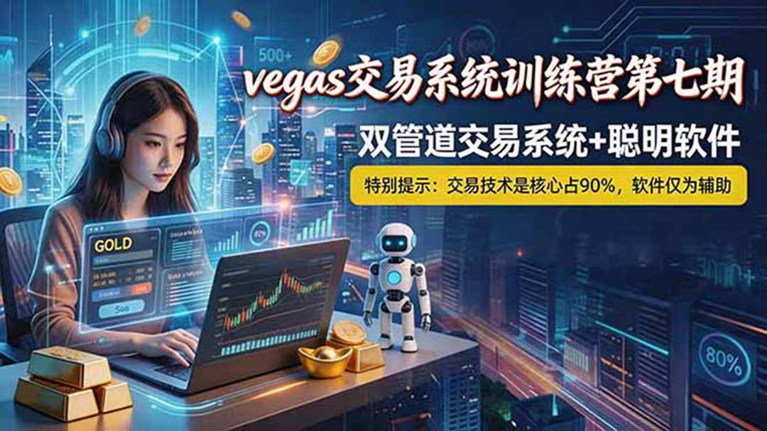 【海外美金AI搬砖】Vegas交易技术+聪明软件, 黄金期货日赚50-1000U, 长期稳定,小白轻松上手-798资源站