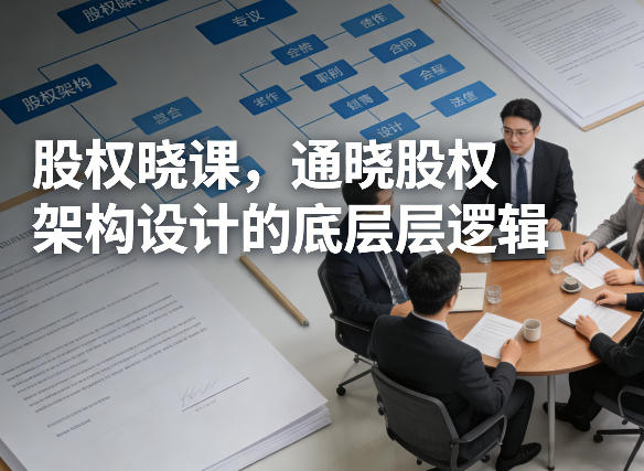 股权晓课，通晓股权架构设计的底层逻辑-创富之家