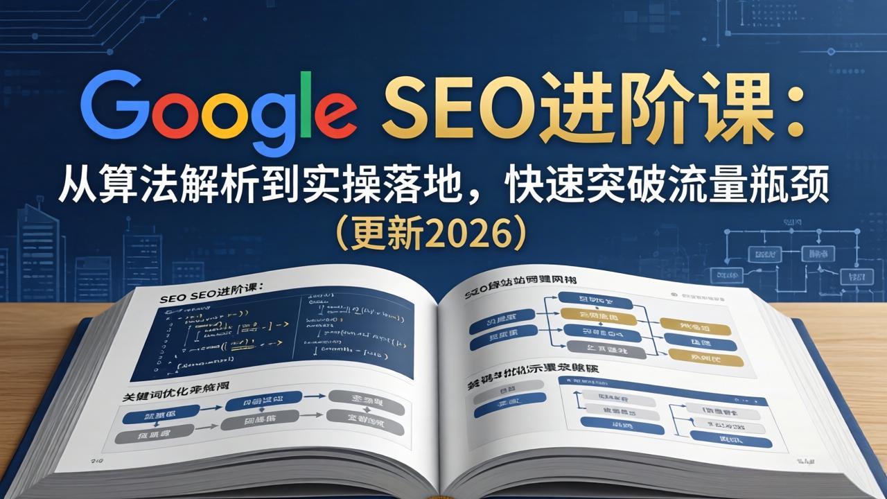Google SEO进阶课:从算法解析到实操落地,快速突破流量瓶颈(更新2026
