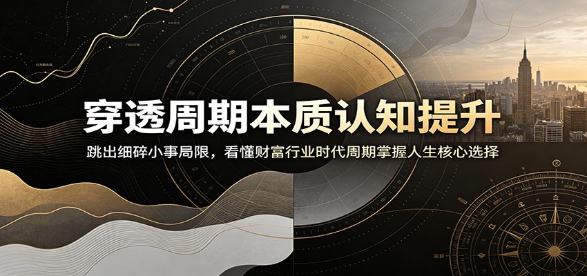 穿透周期本质认知提升:跳出细碎小事局限,看懂财富行业时代周期掌握人生核心选择-798资源站