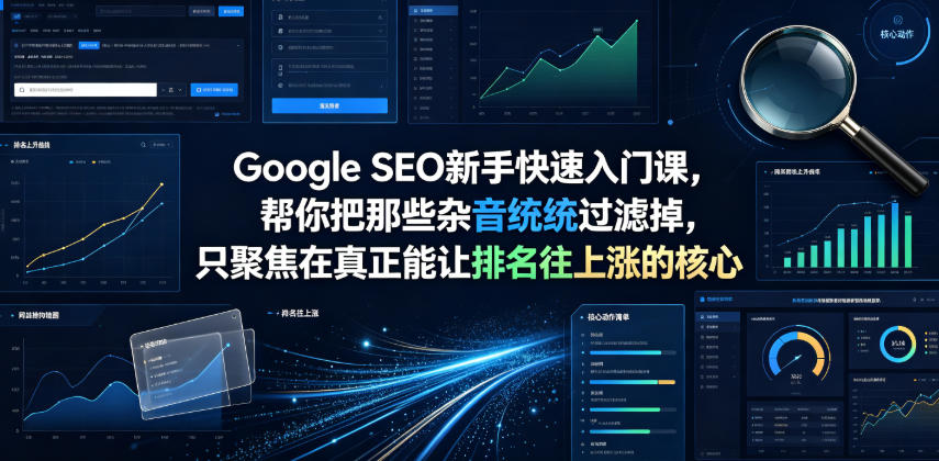 Google SEO新手快速入门课,帮你把那些杂音统统过滤掉,只聚焦在真正能让排名往上涨的核心动作【原创双语字幕】-798资源站