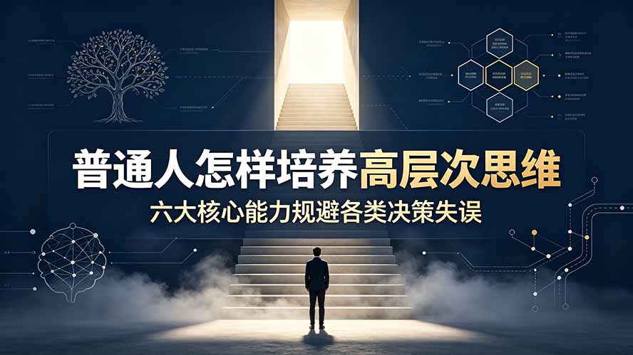 付费文章：普通人怎样培养高层次思维，六大核心能力规避各类决策失误-798资源站