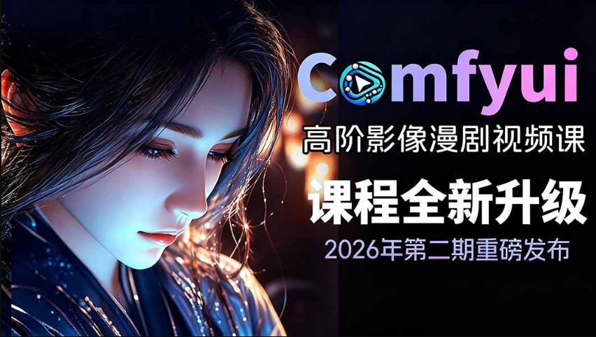 2026新版ComfyUI漫剧动画全流程实战课,0基础入门到进阶全流程动态漫,轻松实现流量变现-798资源站