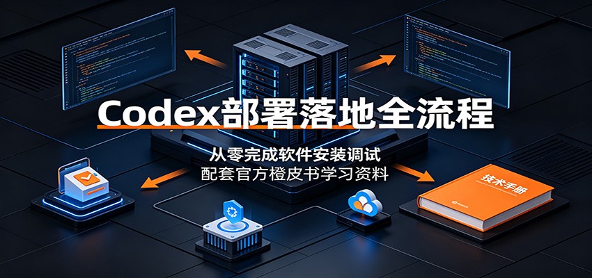 Codex部署落地全流程:从零完成软件安装调试,配套官方橙皮书学习资料来宝云总站-闲云创业网-老谢轻创网-中创网-福缘网-冒泡网-资源之家-魔方项目库来宝云总站