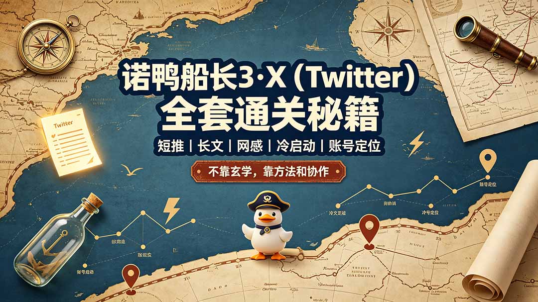 诺鸭船长3·X(Twitter来宝云总站-闲云创业网-老谢轻创网-中创网-福缘网-冒泡网-资源之家-魔方项目库来宝云总站